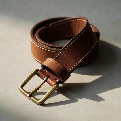 Cintura Bottega in cuoio italiano