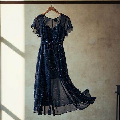 Vestito Stelle in seta stampata